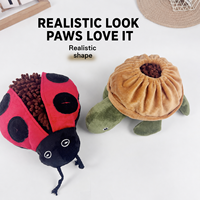 Jouet à mâcher moyen en peluche froissée pour chien, motif dessin animé adorable, résistant aux morsures, en matériau sûr, sonore, anti-ennui, durable