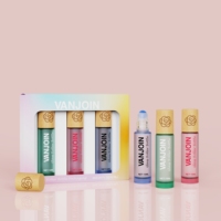 Vente en gros de flacons roulants en verre rond de 10 ml, couleurs variées, avec bouchon en bois, pour huiles essentielles, parfums, emballage cosmétique personnalisé avec logo