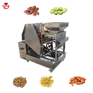 Máquina de alta eficiência para descascar amêndoa, equipamento de descascamento de grãos de galinha, porca molhada, preço de fábrica