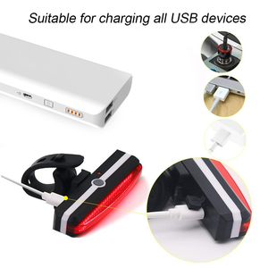 Feu vélo rouge à led, nouveau <span class=keywords><strong>design</strong></span> 2020, ensemble éclairage avant et arrière pour bicyclette - Product Image 2