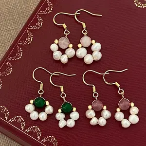 2023 Fashion Freshwater Pearl Earrings Light Luxury Celebrity S925 Silver Needle Pearl Style Earrings