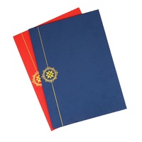 Carpeta de Presentación de Papel Cartón Resistente con Logotipo Personalizado, Funda para Certificado de Grado, Porta Diplomas de 8.5 x 11 Pulgadas