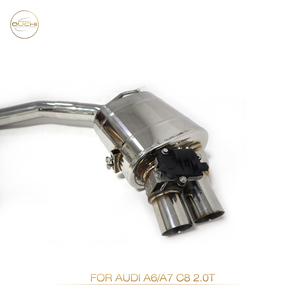 Sistema de escape de acero inoxidable OUCHI Catback de rendimiento para <span class=keywords><strong>Audi</strong></span> <span class=keywords><strong>A6</strong></span> A7 C8 2,0 T silenciador de válvula de resonador de tubo delantero - Product Image 6