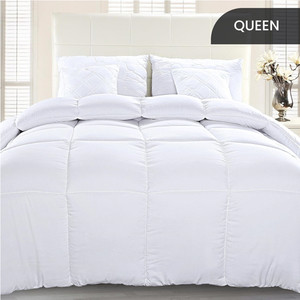 Personalizar macio respirável tamanho branco <span class=keywords><strong>Queen</strong></span> Bedding Comforter Duvet Insert com capa de algodão Para baixo quilt king cama sheet set - Product Image 2
