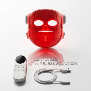 Masque facial LED <span class=keywords><strong>EYCO</strong></span> nouvelle génération sans fil 3D LCD avec télécommande NIR pour thérapie par lumière rouge profonde 460nm 630nm 850nm - Product Image 6