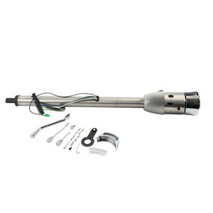 Chrome Poli Rue Hot Rod 28 "30" 32 "D'inclinaison D'acier Floor Shift Colonne <span class=keywords><strong>de</strong></span> <span class=keywords><strong>Direction</strong></span> Automatique Non-<span class=keywords><strong>clé</strong></span> avec Adaptateur - Product Image 3