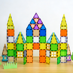 Mattoncini <span class=keywords><strong>Magnetici</strong></span> per Bambini 100 Pezzi <span class=keywords><strong>Blocchi</strong></span> da Costruzione Colorati 120 Pezzi Magneti per Costruzioni Magnetiche - Product Image 5