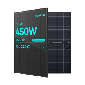 Sunevo modul tenaga surya Hjt, panel surya monokristalin transparan 430W 435W 450W