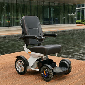 Sedia a rotelle elettrica motorizzata in lega di alluminio con sedile a forma di memoria e sedia per la mobilità in piedi - Product Image 3