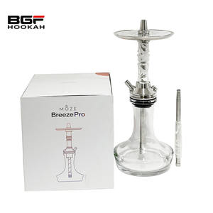 Commercio all'ingrosso <span class=keywords><strong>di</strong></span> alta qualità 40CM <span class=keywords><strong>di</strong></span> Moze Breeze colorato Pro narghilè Shisha Set in acciaio narghilè - Product Image 6