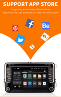 Écran radio GPS 7 pouces en stock, prêt à être expédié, CarPlay Android Auto, lecteur Android pour voiture VW Golf Jetta Polo Passat B6 CC