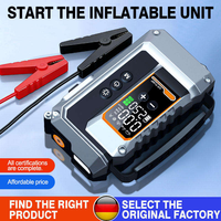Démarreur de Voiture d'Urgence 20000mAh, Batterie Externe, Pompe de Gonflage Pneus, Marteau de Sécurité pour Briser les Vitres en Cas d'Urgence