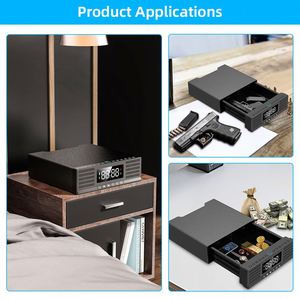 Coffre-fort portable de luxe KENRONE avec serrure à combinaison pour bijoux, tiroir, armoire, coffre-fort <span class=keywords><strong>secret</strong></span> pour la maison - Product Image 4