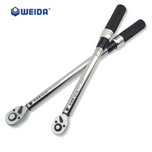 Clé dynamométrique métrique industrielle WEIDA en acier allié robuste, finition chromée, support OEM/ODM, garantie 3 ans, à <span class=keywords><strong>cliquet</strong></span>, à extrémité unique - Product Image 5