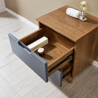 Table de chevet Home Styles avec deux tiroirs, table de toilette pour chambre à coucher