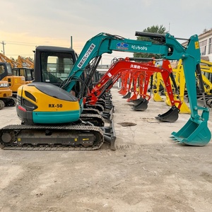 Mini Excavadora Usada Original de Japón, KUBOTA RX-50, 5 Toneladas, Excavadora Hidráulica de Cadenas, Importada, 99% Nueva - Product Image 3