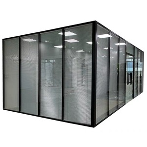 Partition murale pliante en verre, Partition <span class=keywords><strong>amovible</strong></span> pour bureau, en Aluminium sans cadre - Product Image 6