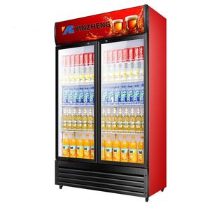 Réfrigérateur commercial YINZHENG à porte simple, refroidissement par air, pour boissons, avec tube en cuivre, vitrine verticale en verre pour supermarché - Product Image 2