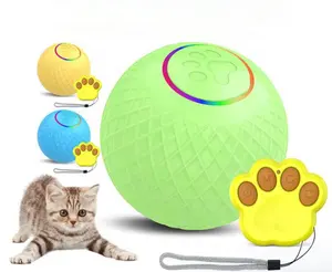 pet accessories Pet toy ball USB charging Smart Electric Ball LED flash ball Remote control Pet Cats Dogs