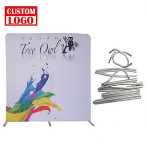 Custom Fabric Double-Side Advertising Display Custom <b>Backdrop</b> With Logo and <b>Stand</b> for Business - Product Image 1