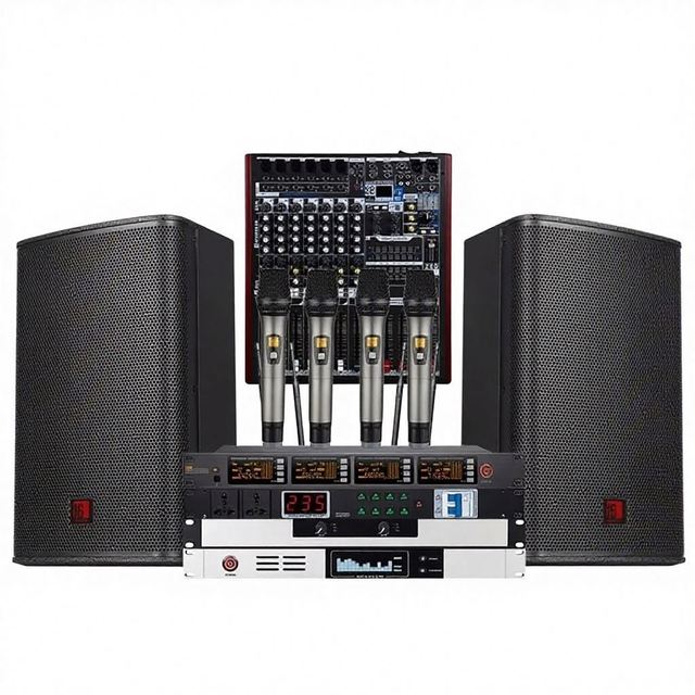 6inch Professional Conference Speaker Set Neodymium Metal 120W Output Power 8 Ohm Impedance Multimedia Classroom Audio