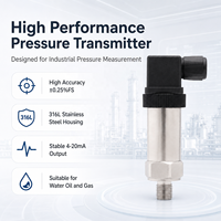 Hanke Low Cost Industrial Piezoresistive 420ma Gauge Stainless Steel IP68 Rated Air Gas Oil Water Pressure Transducer