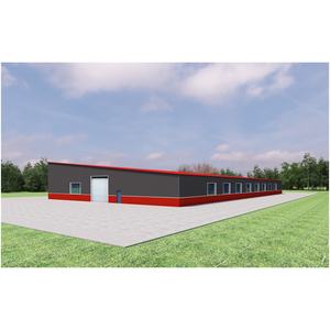 कम कीमत औद्योगिक पूर्वनिर्मित इस्पात संरचना कार्यशाला हॉल - Product Image 4