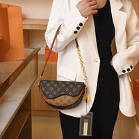 Sac bandoulière texturé imprimé pour femme, nouveau sac décontracté à porter en travers du corps, en polyester, avec catalogue pour sacs à main de créateurs