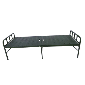Ucuz kolu taşınabilir tek katlanır çelik metal kamp yatak hastane katlanır yatak - Product Image 1