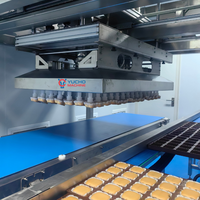 Ligne de production de cupcakes YUCHO entièrement automatique à écran tactile, en acier inoxydable 304 de qualité alimentaire, à haut rendement