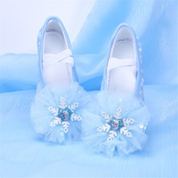 Chaussures de ballet pour filles Semelle plate à semelle souple en cuir véritable Doublure en coton Figure acrobatique Performance sur scène