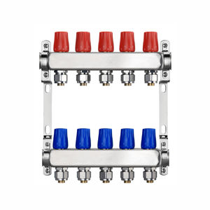 Colector de agua de calefacción de acero inoxidable para sistemas de calefacción y refrigeración de <span class=keywords><strong>suelo</strong></span> <span class=keywords><strong>radiante</strong></span> fabricado en China - Product Image 1