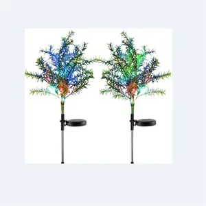 Simulation solaire extérieure arbre de noël LED coloré jardin cour décoration paysage pic pelouse lumière - Product Image 1