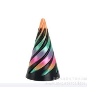 لعبة حلزونية مطبوعة ثلاثية الأبعاد ثنائية اللون لتخفيف التوتر، ألعاب ممتعة للأطفال، لعبة مخروطية حلزونية مطبوعة ثلاثية الأبعاد، ألعاب صغيرة - Product Image 4