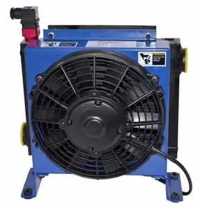 Machinery Parts Hydraulic Oil Air Coolers With Fan Ac220v Dc24v Hydraulic Oil Radiator Air Compressor Oil Cooler