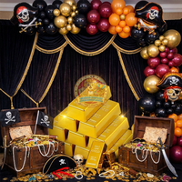 Nouveau produit : Barres d'or factices en plastique ABS durable, très demandées pour les fêtes d'Halloween sur le thème des pirates et la décoration de scène