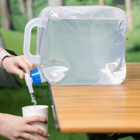Bouteille d'eau pliable 5l 10l 15l 20l, conteneur d'eau pliable, sac d'eau pour la survie en plein air, le camping