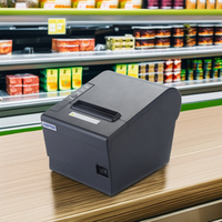 Printer Thermal Desktop 80mm WIFI+ Antarmuka USB Pencetakan Thermal Langsung Android Untuk Supermarket POS Stok