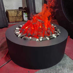 Chimenea eléctrica 3D personalizada, 100W, forma especial, cilíndrica, voz inteligente, independiente, AU, hogar, fuego <span class=keywords><strong>Artificial</strong></span> - Product Image 3