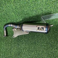 Expédition gratuite, prix d'usine, pièces de course V8 de haute qualité, silencieux d'échappement pour moto JOG V8 50CC 90cc AF18 AF27 DIO50 70-90CC