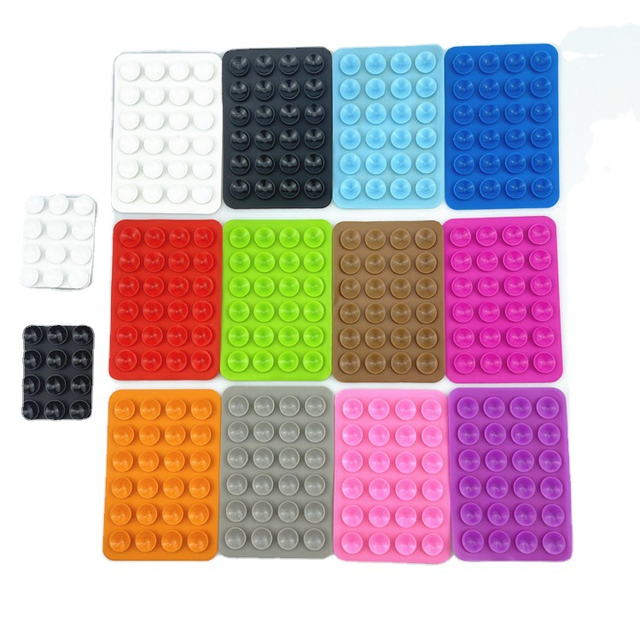 Silicone Suction Phone Case Adhesive Mount Compatible with iPhone and Android Cellphone Cases Anti-Slip Mobile Phone Holder