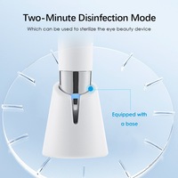 Wiederaufladbarer 3-in-1 Augenpflege-Stift Gesichtslifting-Massagestab Beheizt Vibration Mikrostrom-Technologie 3 Farblichter Anti-Aging Dunkelheitserreiter