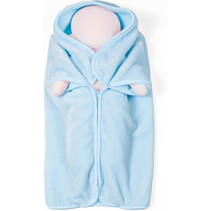 Saco de dormir infantil de felpa suave para <span class=keywords><strong>cuna</strong></span>, cochecito de viaje, toalla de envoltura para bebés de 0 a 10 meses, manta para bebé recién nacido de 35 pulgadas - Product Image 2