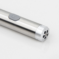 Mini USB ricarica puntatore luce Laser 5 modelli luce LED torcia gatto puntatore Laser giocattolo Laser