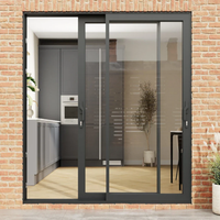 Intérieur moderne et stable, porte de séparation coulissante en verre insonorisée et transparente pour le bureau, la chambre et l'hôtel.