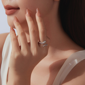 <b>Snake</b> Shape <b>Silver</b> Plated <b>Ring</b> With Diamond And Emerald Eyes Vintage Cocktail <b>Ring</b> Unisex Fashion Jewelry Daily Wear Gift - Product Image 5