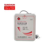 Shunhong 1500VA professionnel monophasé 240/110V transformateur de puissance 220V à 110V abaisseur toroïdal de fabricant chinois