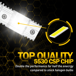 Ampoule de phare LED H7 AUXITO Super Lumineuse Q10, 100W, 12000 lm, homologuée pour voiture - Product Image 3