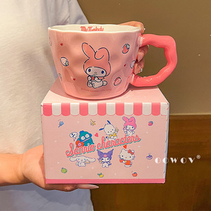 New <b>Cute</b> Cat-themed Ceramic <b>Mugs</b> in Color Box Packaging Large-capacity Coffee Cups with High Appearance Standards Birthday Gifts - Product Image 5
