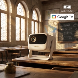 Proyector BYINTEK U90 Max con Sistema Operativo Dual 4K, Android, Google TV, para Oficina, <span class=keywords><strong>Word</strong></span>, Excel, <span class=keywords><strong>PPT</strong></span>, PDF, 20800mAh, 350 ANSI, Mini DLP para Educación Escolar - Product Image 1